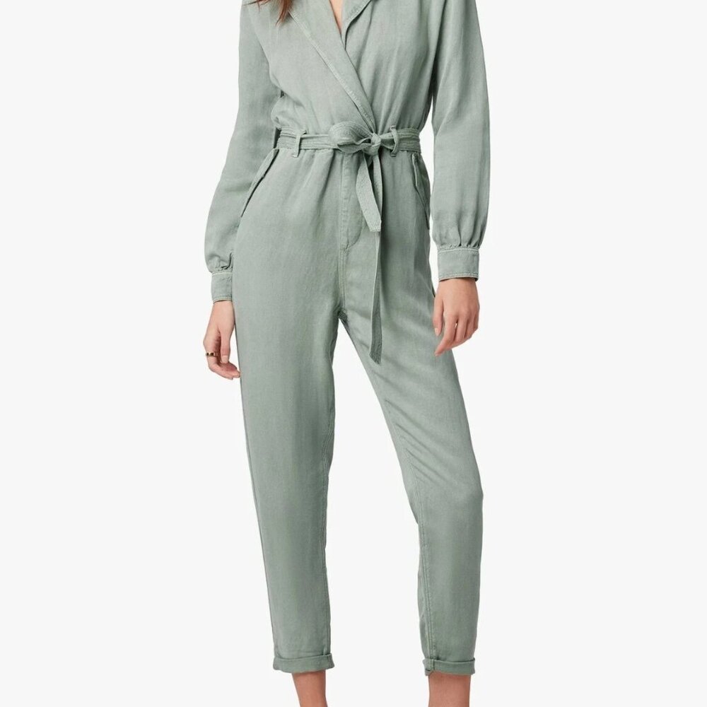 Joe's The Shirley long sleeves Jumpsuit Sea Grass size M MSRP $298